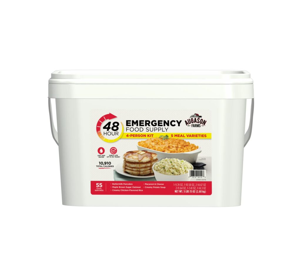Augason Farms 48-Hour 4-Person Emergency Food Supply, 95 oz