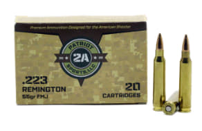 Patriot Sporting, .223 Remington FMJ 55gr Ammo