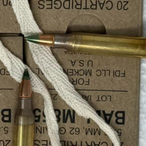 TIP FDI 5.56 Green Tip FMJ 62gr (1000 round case) + FREE METAL AMMO CAN - 100